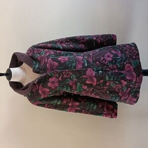 Floral Wool Coat With Fleece Hood By Funky People Anthropology